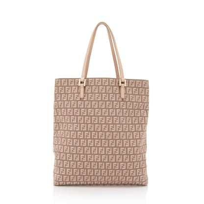 Fendi Zucchino Tall Tote (SHF-t0XZH3)