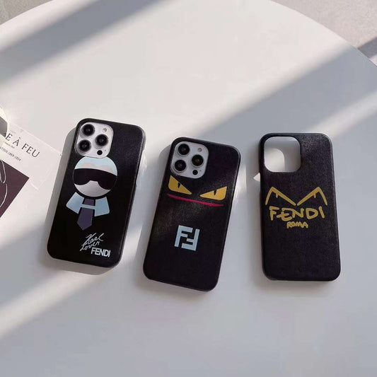 Fendi iPhone Case Karlito Design for 11 12 13 14 Pro Max