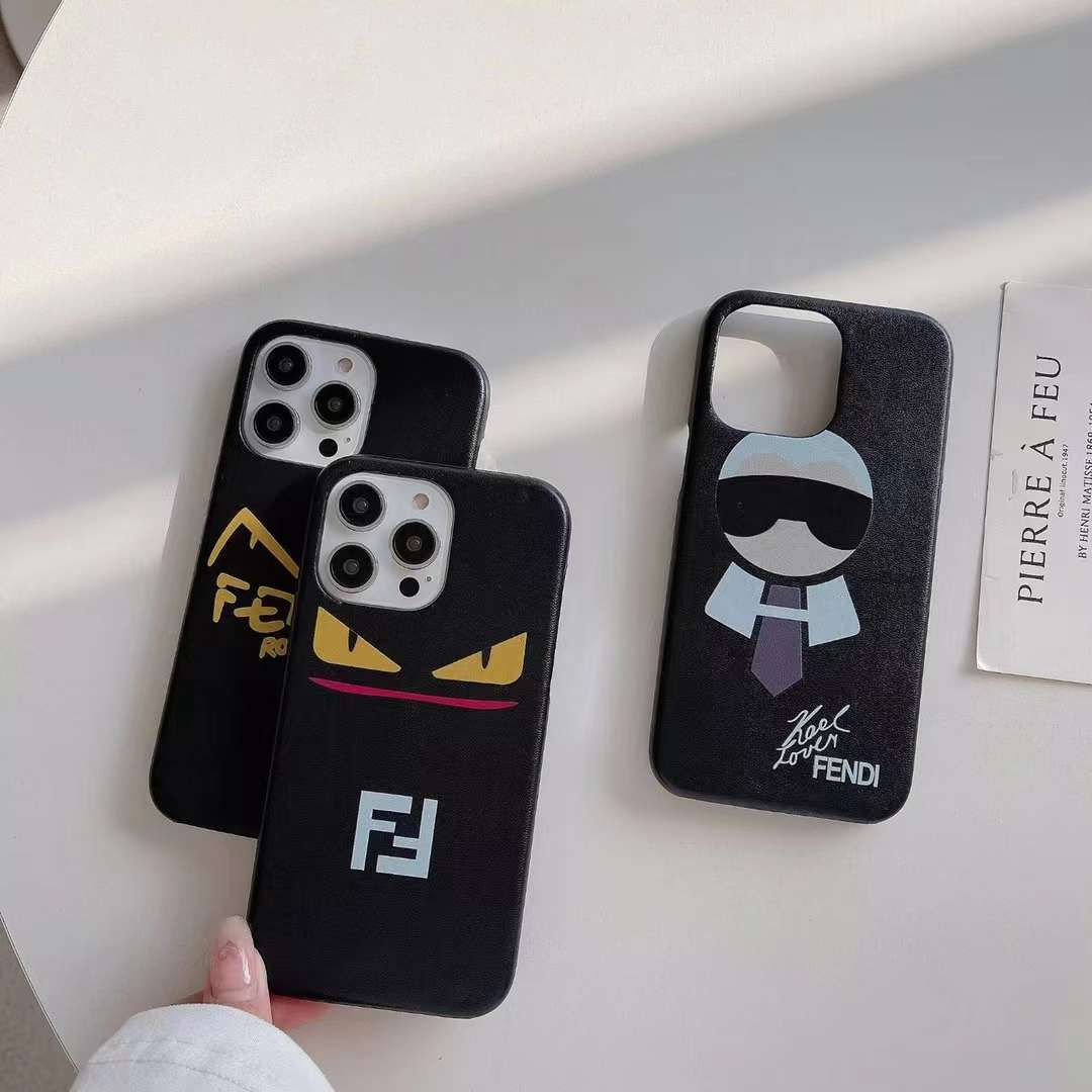 Fendi iPhone Case Karlito Design for 11 12 13 14 Pro Max