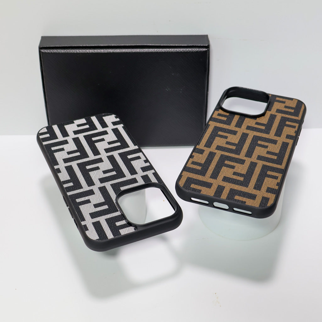 Fendi Fabric Phone Case for iPhone 1217 Pro Max