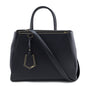 Fendi Black Vitello Elite Regular 2Jours Tote