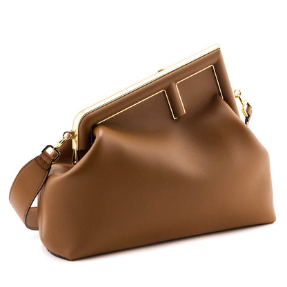 Fendi Brown Nappa Medium Fendi First