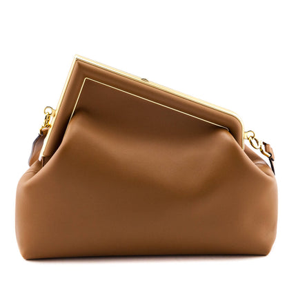 Fendi Brown Nappa Medium Fendi First