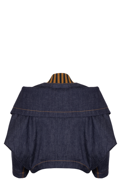 FENDI Shoulder Cut Out Denim Jacket