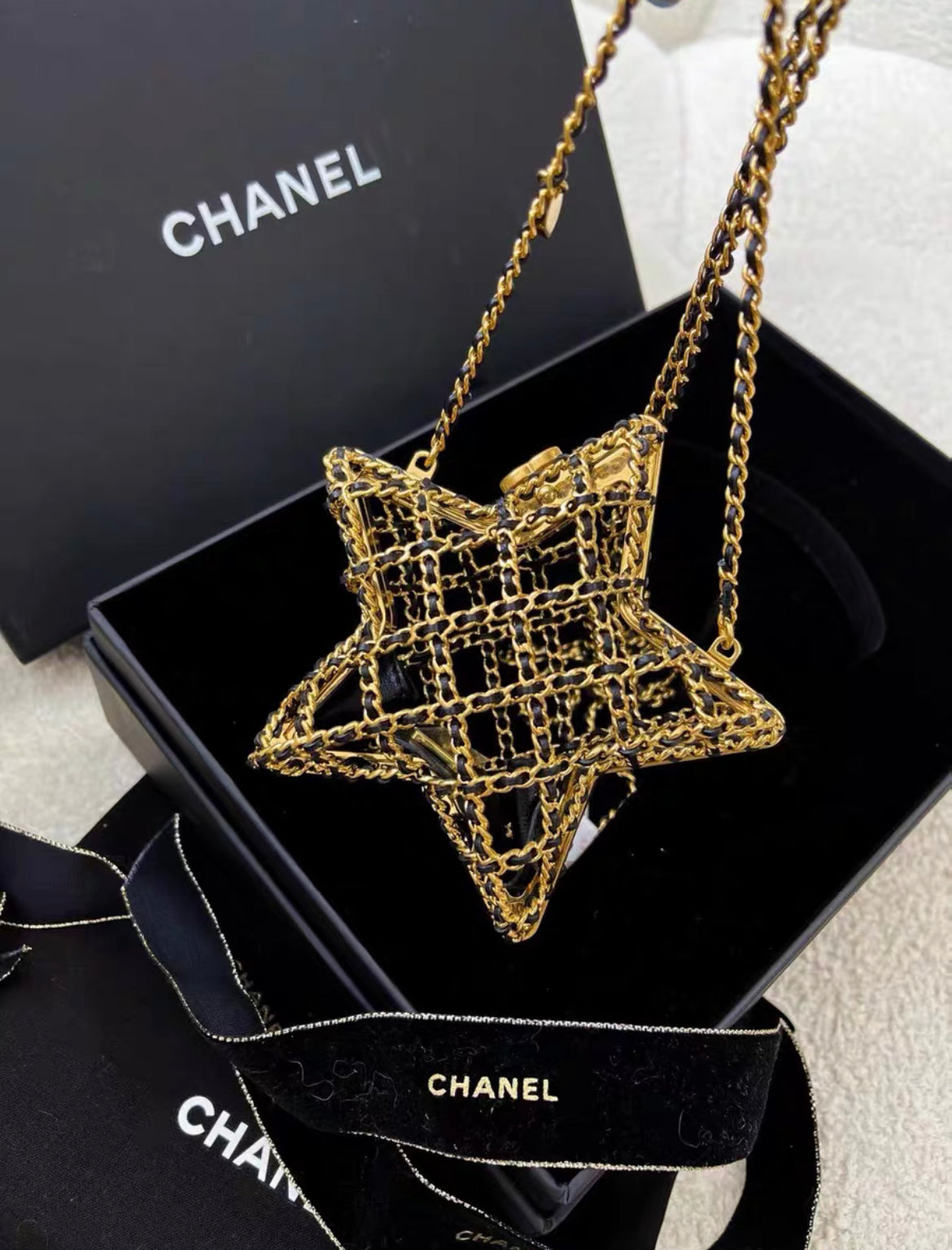 Chanel 2021-2023 Cc Star Minaudiere Crossbody Bag