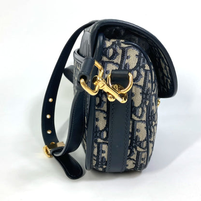 Dior Shoulder Bag M9319UTZQ Canvas / leather Navy Oblique BOBBY Women
