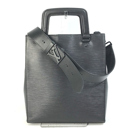 LOUIS VUITTON Handbag M58497 Epi Leather black Epi Crossbody Sac Plat fold Women Used