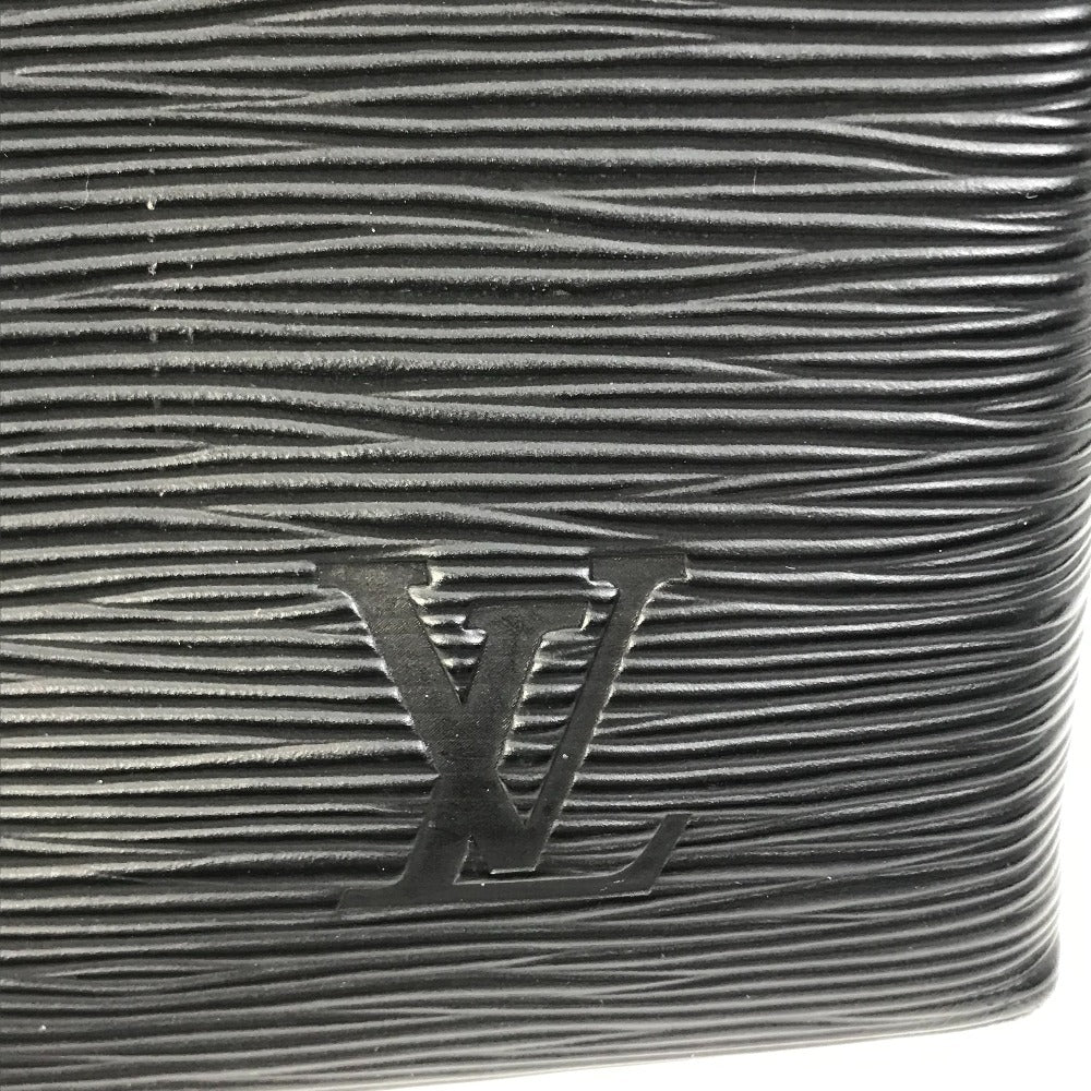 LOUIS VUITTON Handbag M58497 Epi Leather black Epi Crossbody Sac Plat fold Women Used