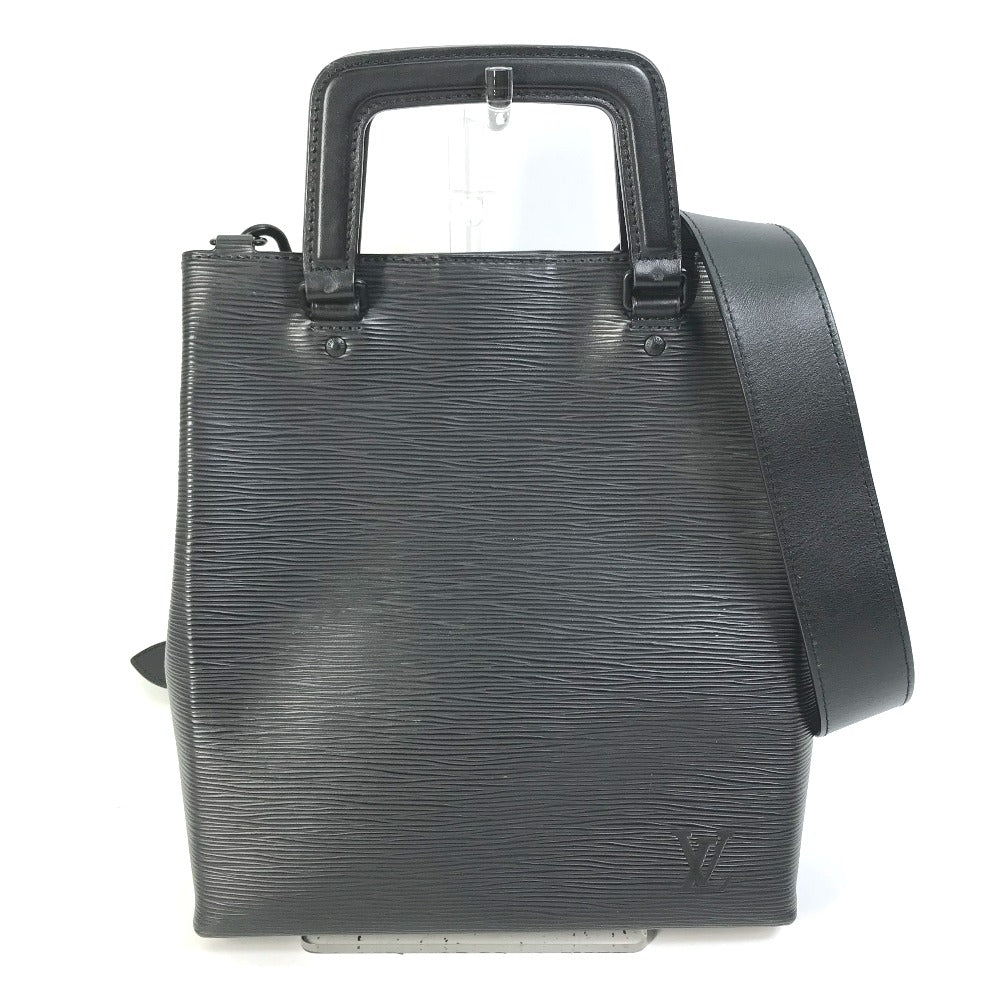 LOUIS VUITTON Handbag M58497 Epi Leather black Epi Crossbody Sac Plat fold Women Used