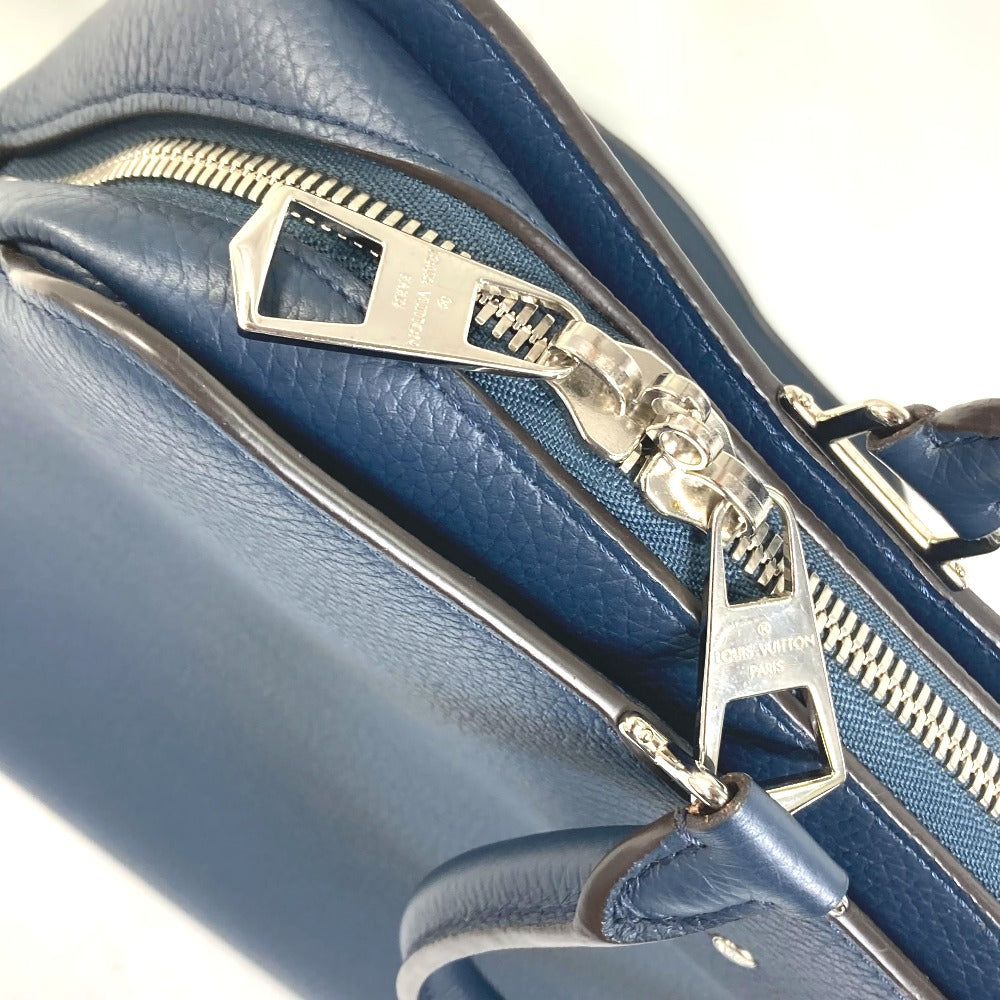 LOUIS VUITTON Business bag M54380 Taurillon Clemence Leather Navy 2WAY Shoulder Bag Handbag Crossbody Armand MM mens Used