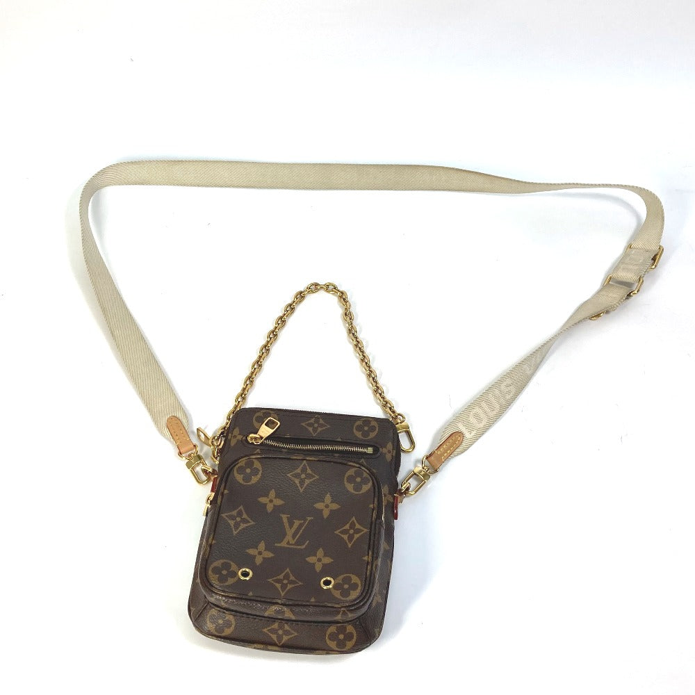 LOUIS VUITTON Shoulder Bag M80746 Monogram canvas Brown Monogram Utility crossbody Women Used
