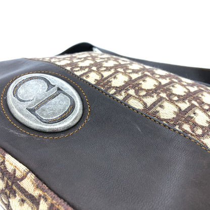 Christian Dior Shoulder Bag Canvas / leather Brown Trotter Women