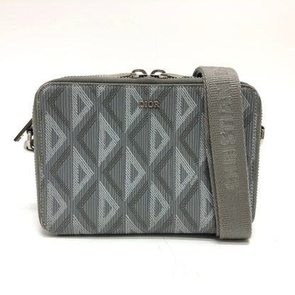 Dior Shoulder Bag 2ESBC119DCO Coated canvas / leather gray CD diamond pouch mens