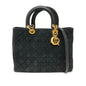 Dior Handbag Leather / suede black Lady Dior LADY DIOR Women