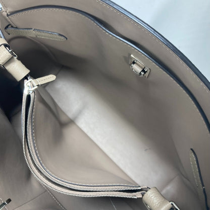 LOUIS VUITTON Tote Bag M51685 Taurillon Clemence Leather Tourterelle (Grey) 2WAY Crossbody Mira MM Women Used