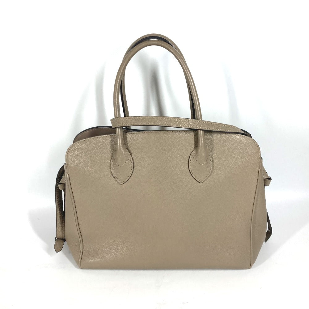 LOUIS VUITTON Tote Bag M51685 Taurillon Clemence Leather Tourterelle (Grey) 2WAY Crossbody Mira MM Women Used