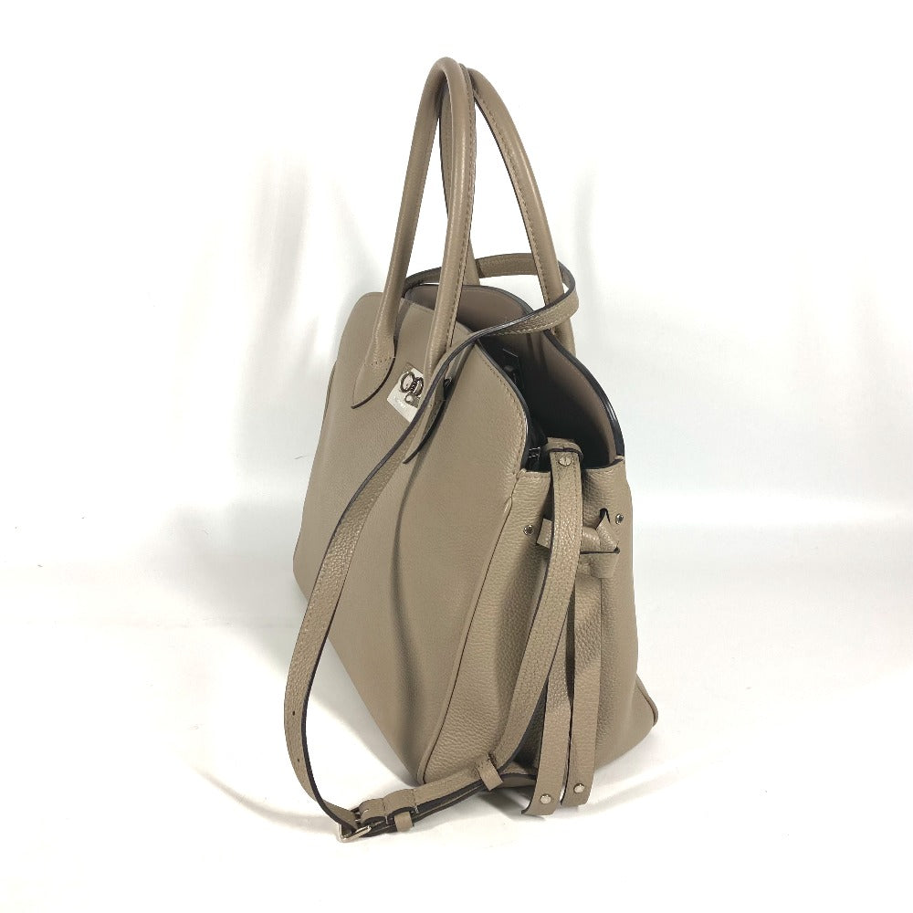 LOUIS VUITTON Tote Bag M51685 Taurillon Clemence Leather Tourterelle (Grey) 2WAY Crossbody Mira MM Women Used