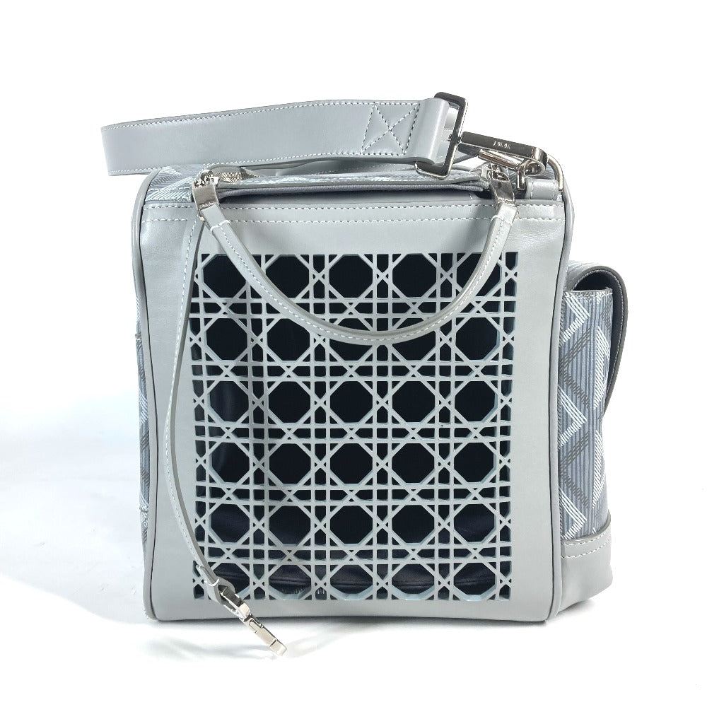 Dior Shoulder Bag 1ESDU035CDP_H42E Canvas, Leather gray CD Diamond Dior Hit the Road Pet Carrier Bag unisex(Unisex)