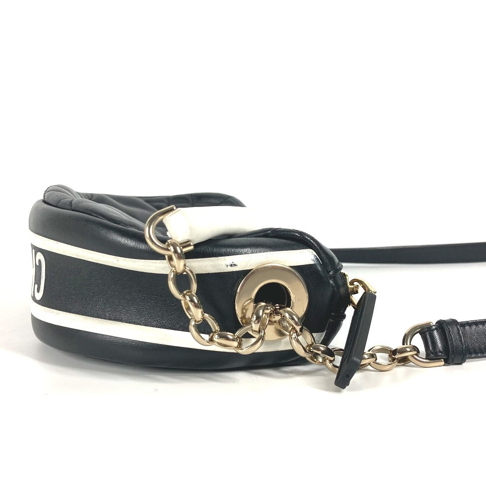 Dior Shoulder Bag M7200ONOA leather black Canage VIBE Hobo Bag Small Women