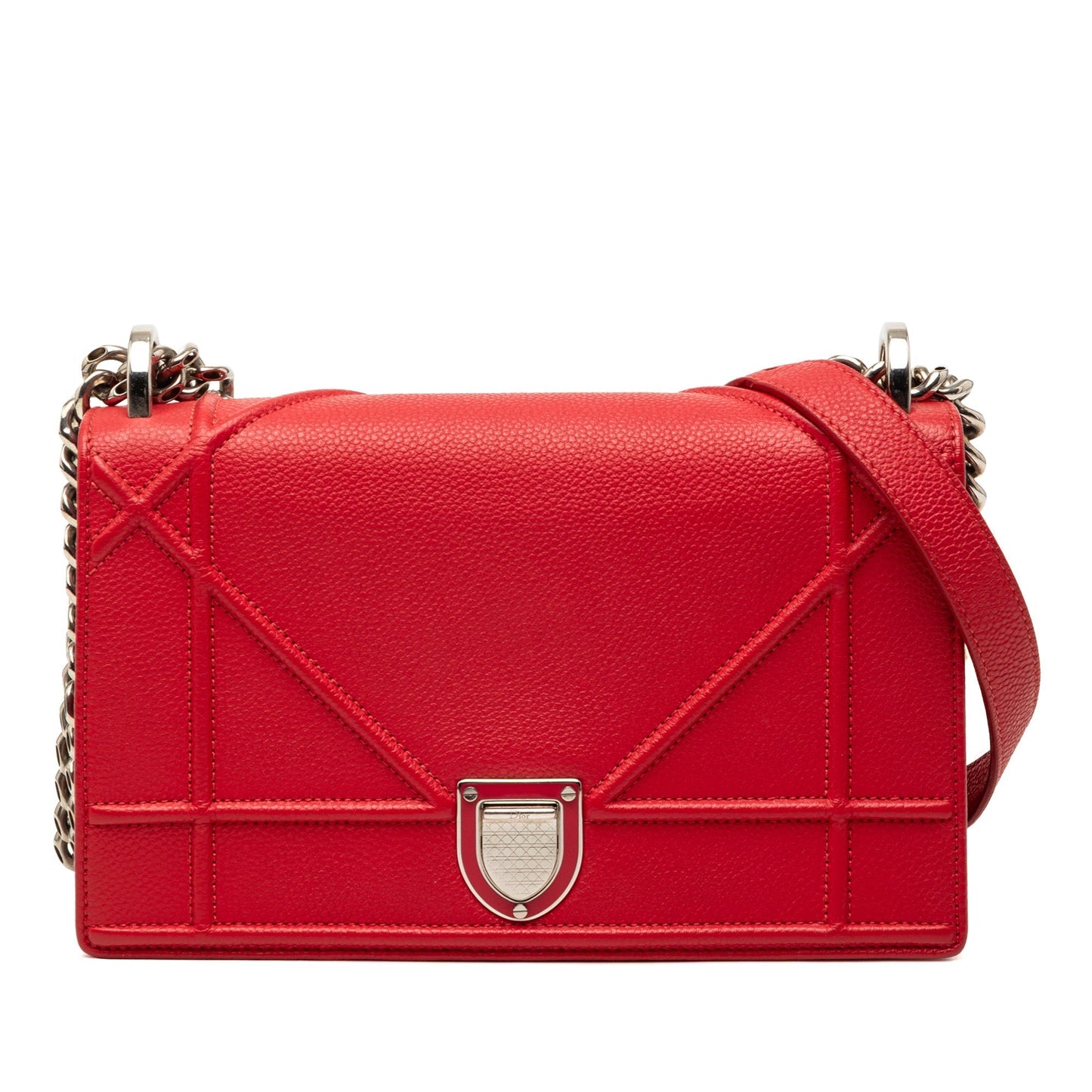 Dior Diorama Calfskin Red Crossbody Calfskin