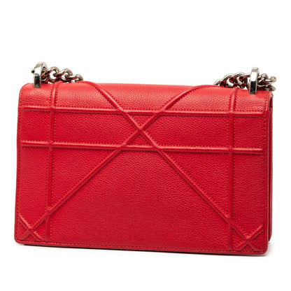 Dior Diorama Calfskin Red Crossbody Calfskin