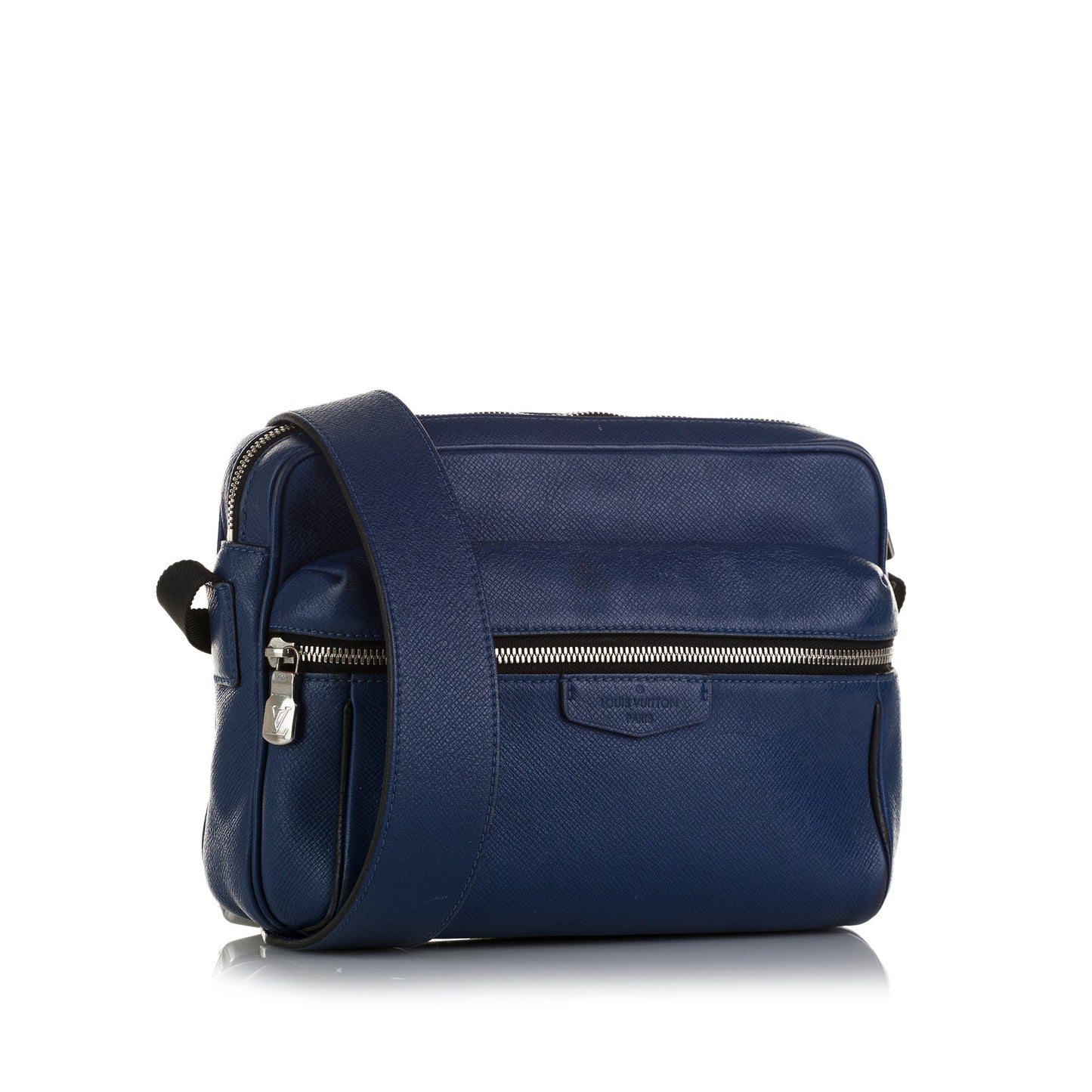 Blue Louis Vuitton Taiga Outdoor Messenger PM Crossbody Bag