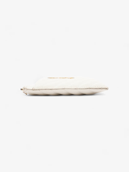 Saint Laurent Cassandra Pouch Cream Matelasse Leather Small