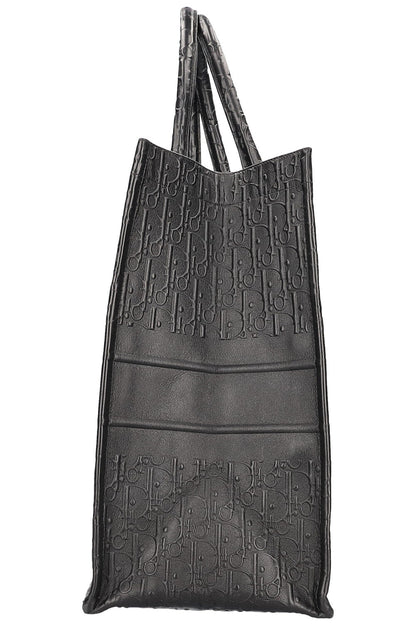 Dior Book Tote Leather Black Tote Bag Leather