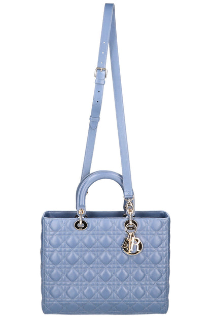 Christian Dior Large Lady Dior Bag Blue