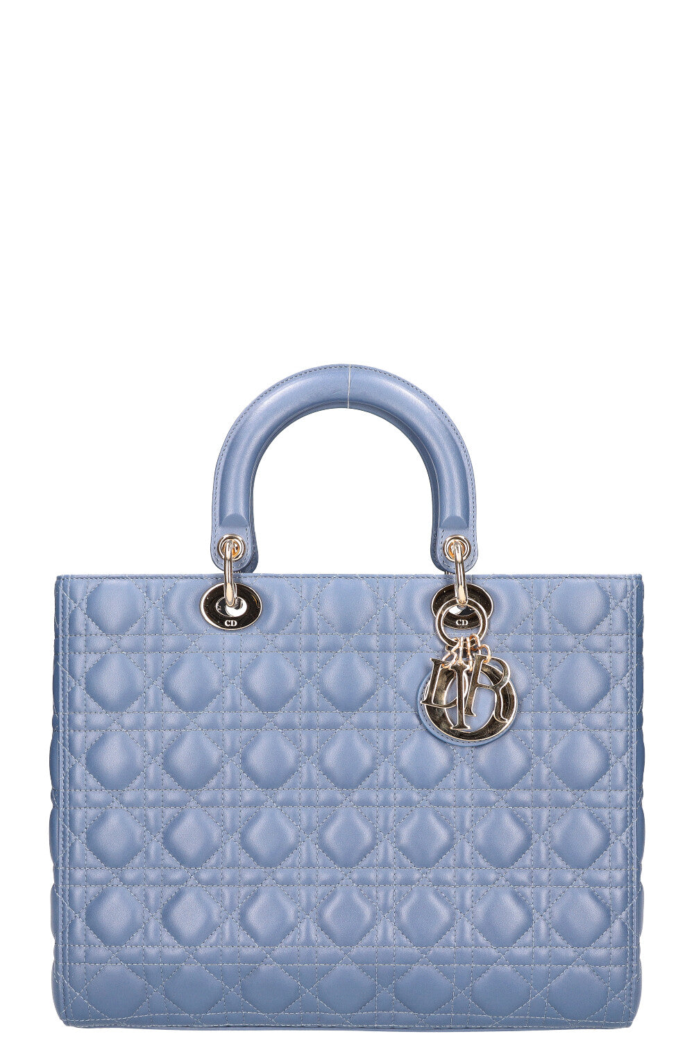 Christian Dior Large Lady Dior Bag Blue