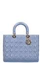 Christian Dior Large Lady Dior Bag Blue