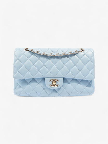 Chanel Classic Double Flap Light Blue Caviar Leather Medium