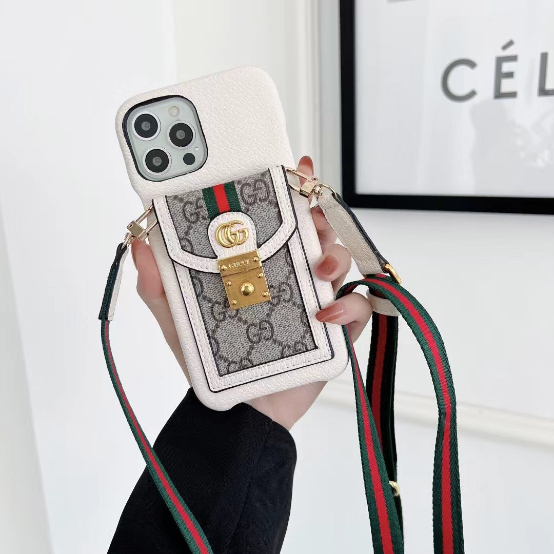 Crossbody Style iPhone Case for 11 12 13 14 15 16 Pro Max Plus