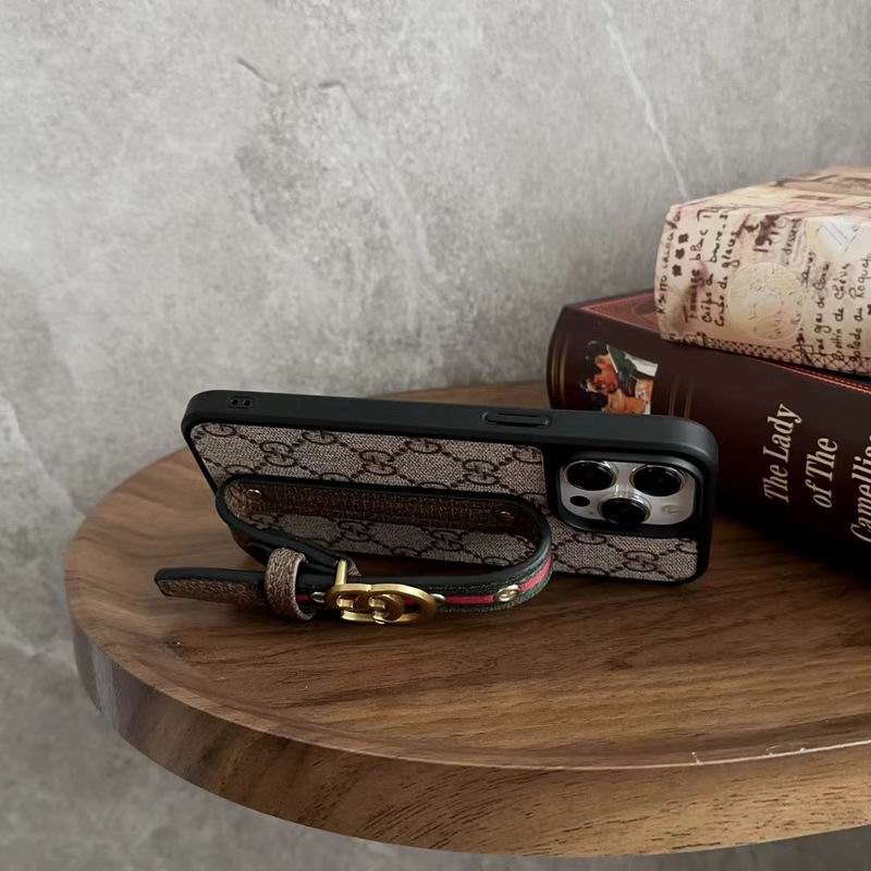 LV Case iPhone Pro Max Plus 16 / 15 / 14 / 13 / 12 Hand Strap