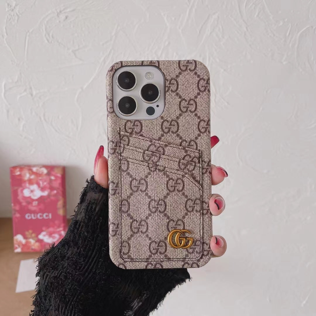 Gucci iPhone Case Card Slot Accent Color iPhone