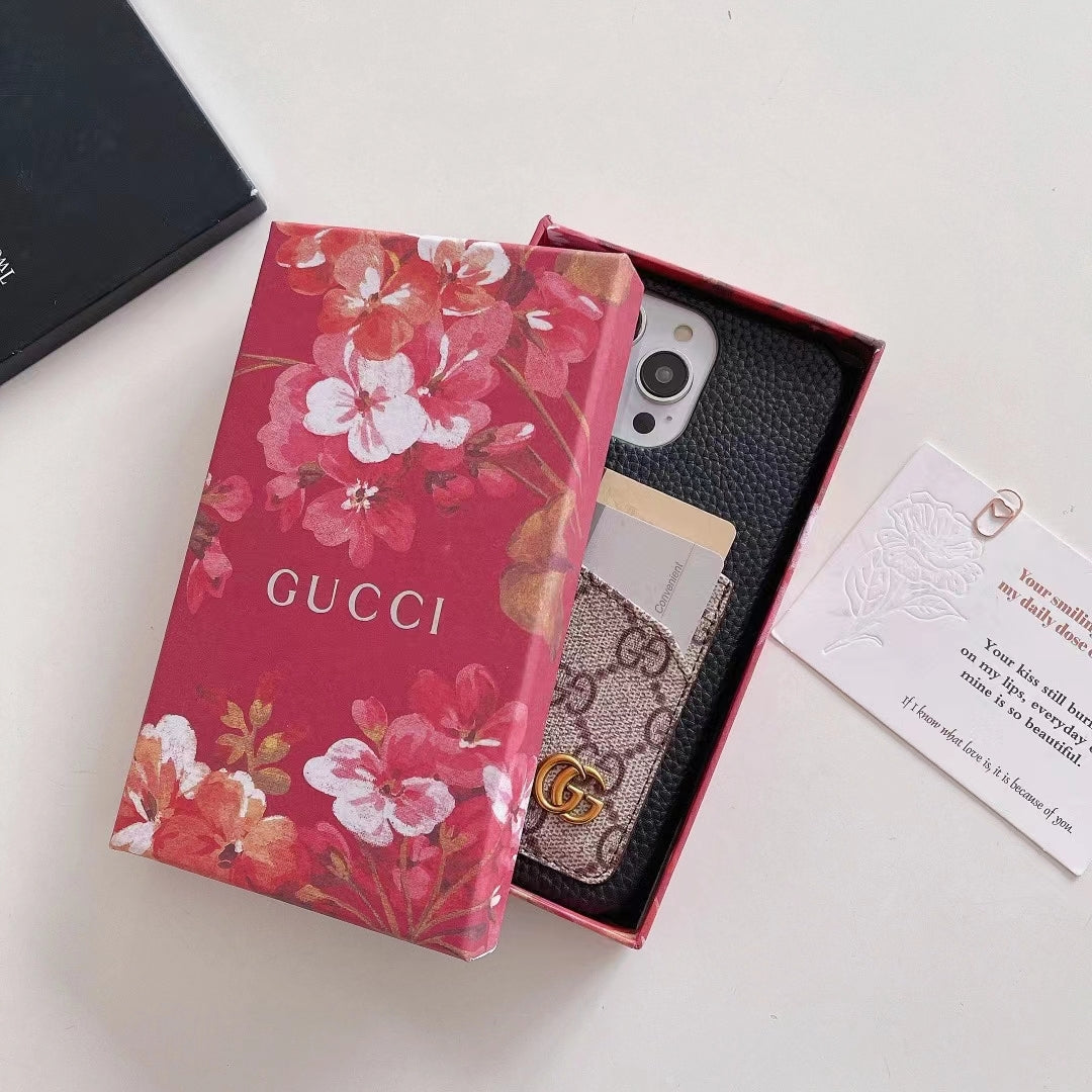 Gucci iPhone Case Card Slot Accent Color iPhone