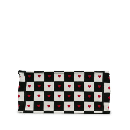 White Dior Dioramour Medium Canvas D-Chess Book Tote