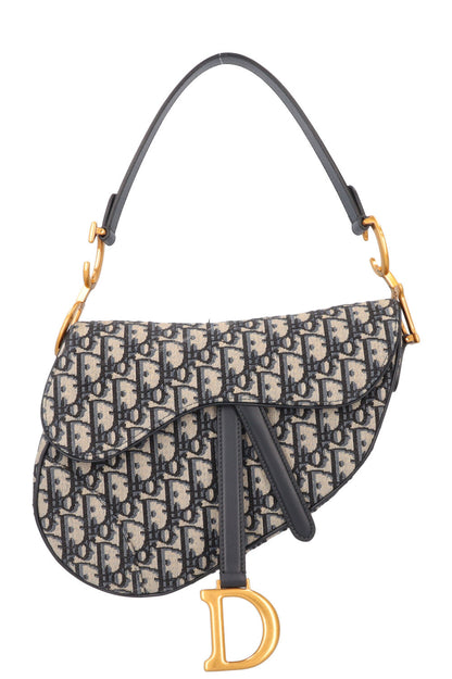 Christian Dior Saddle Bag Oblique Blue
