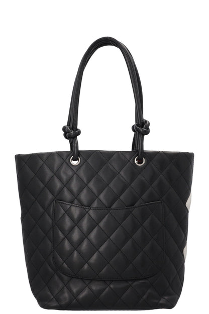 Chanel Cambon CC Small Tote Bag Black