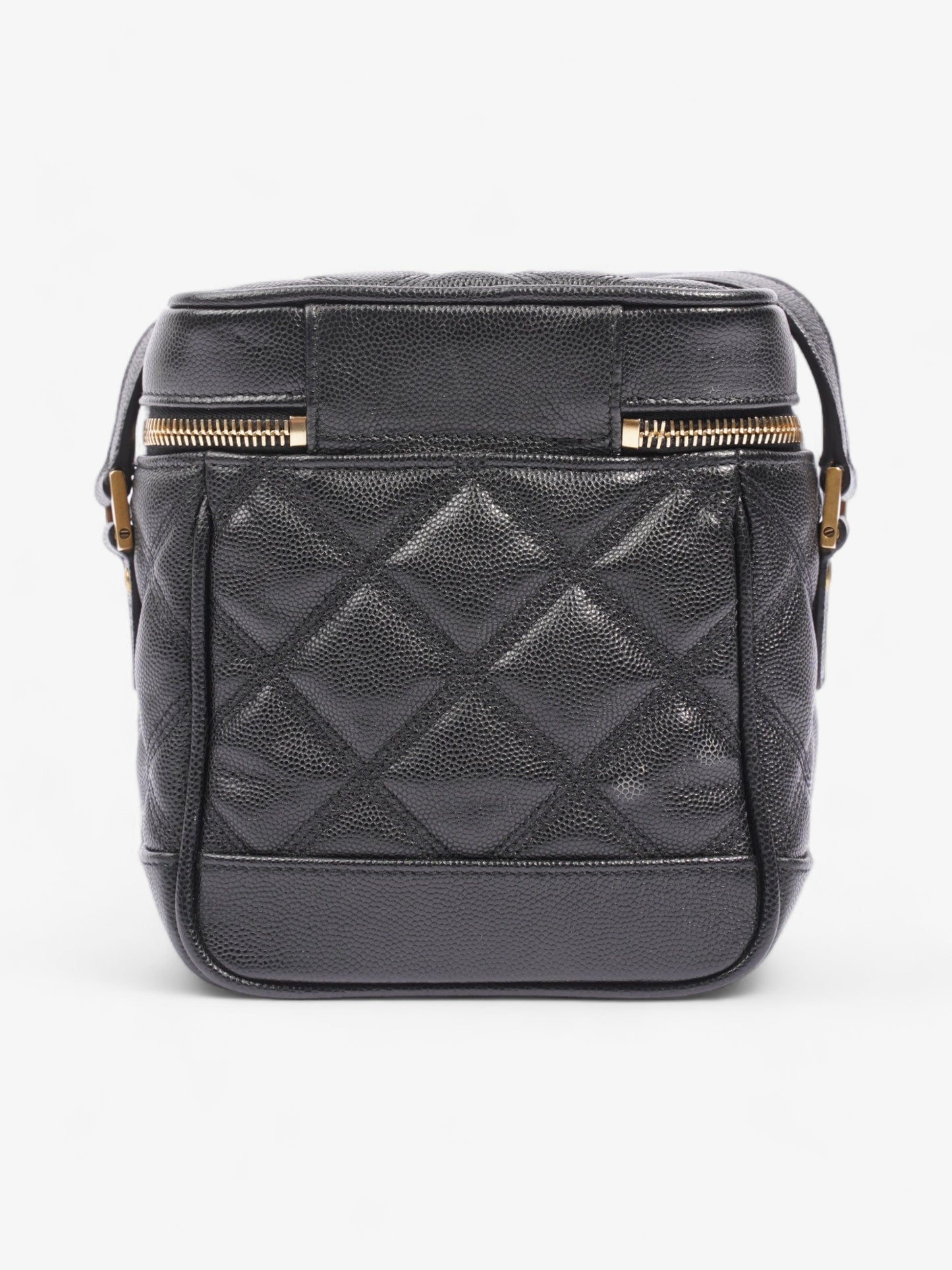 Saint Laurent 80'S Vanity Black Grained Leather