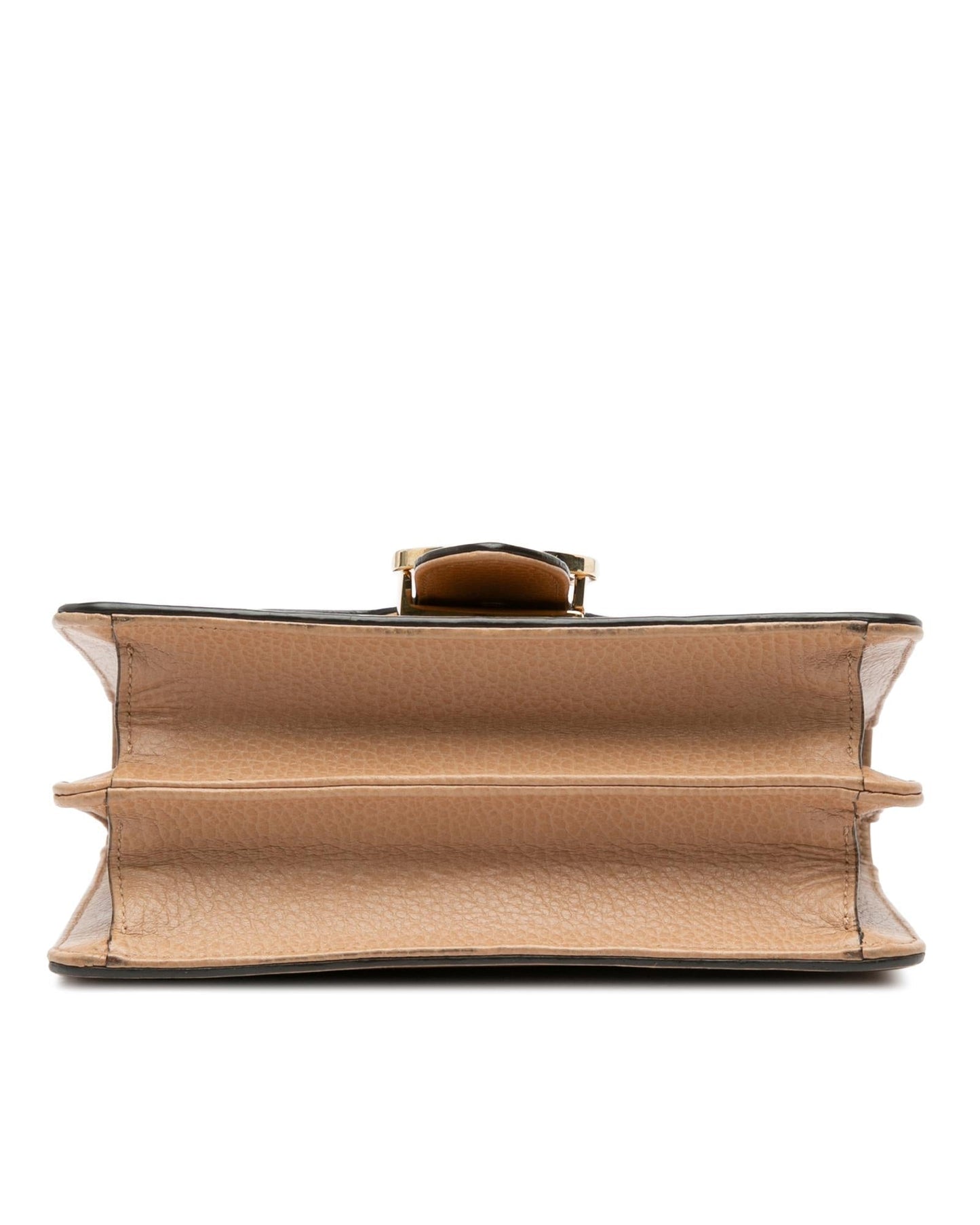 Small Calfskin Interlocking G Crossbody Bag with Chain Strap