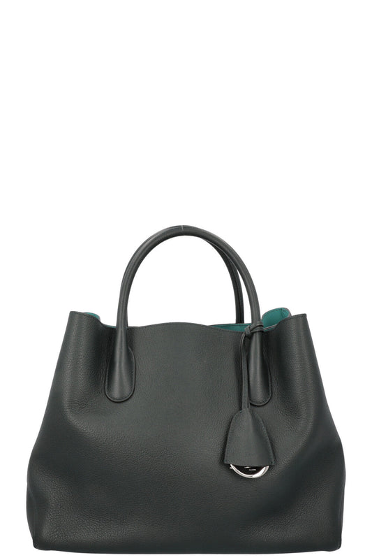 Christian Dior Open Bar Bag Leather Green
