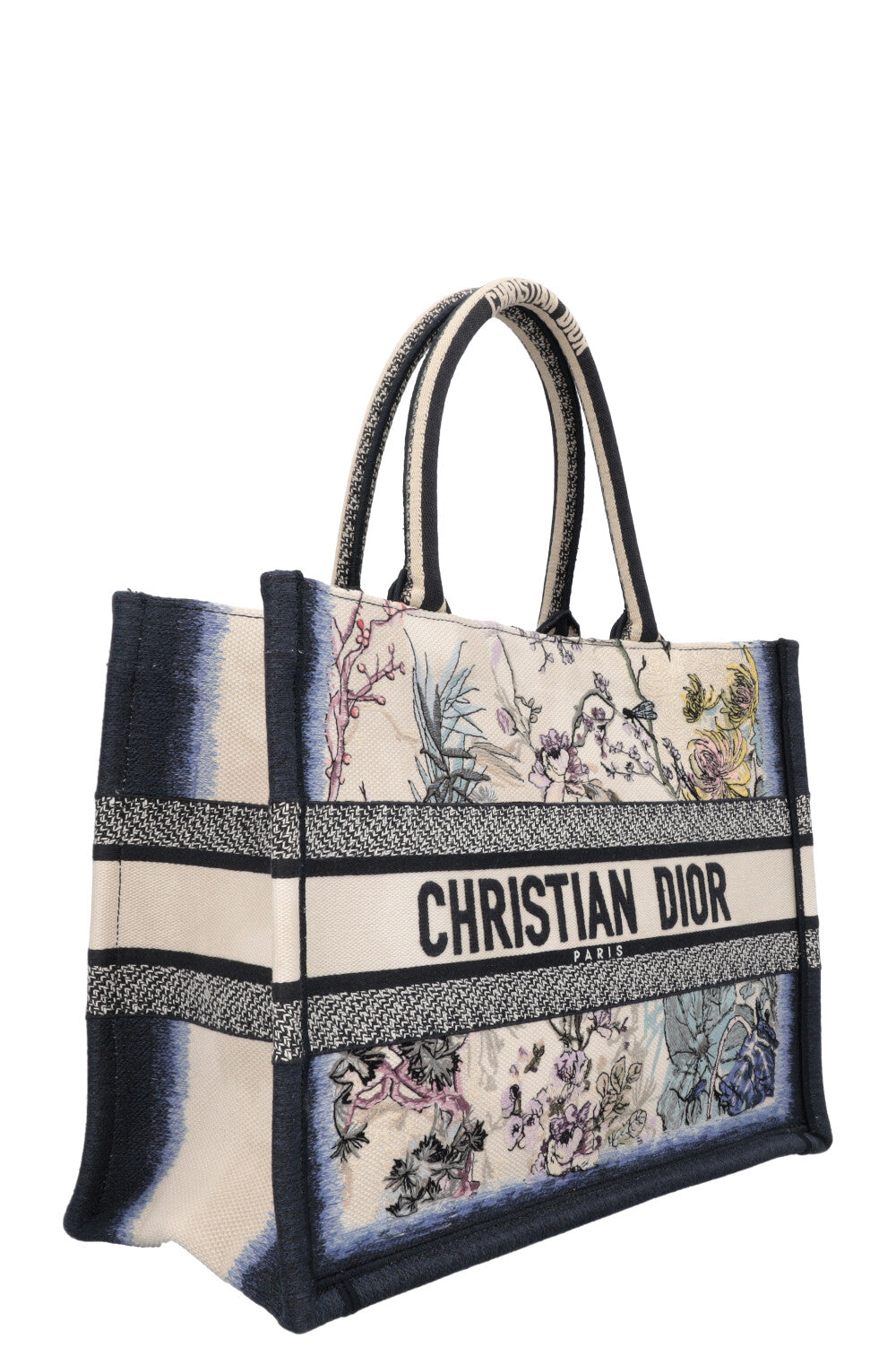 Christian Dior Medium Book Tote Panelli Embroidery