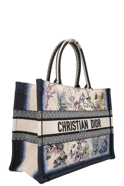Christian Dior Medium Book Tote Panelli Embroidery