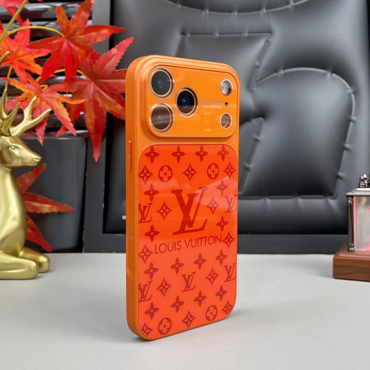Gloss Monogram Lv Phone Case For Iphone 14-17/Pro/Pro Max / 18 Pro / 18 Pro Max