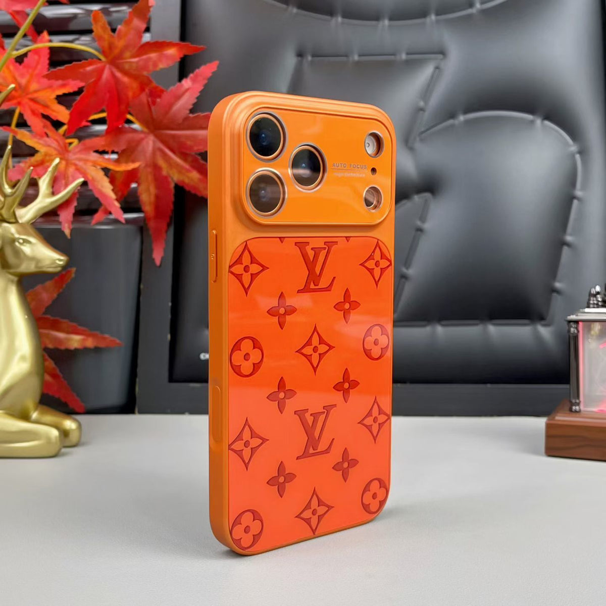 Gloss Monogram Lv Phone Case For Iphone 14-17/Pro/Pro Max / 18 Pro / 18 Pro Max