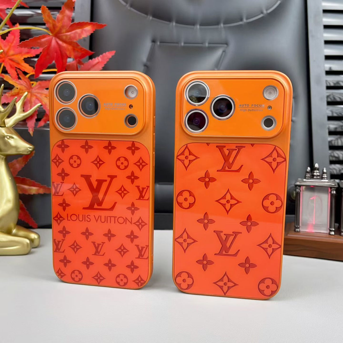 Gloss Monogram Lv Phone Case For Iphone 14-17/Pro/Pro Max / 18 Pro / 18 Pro Max