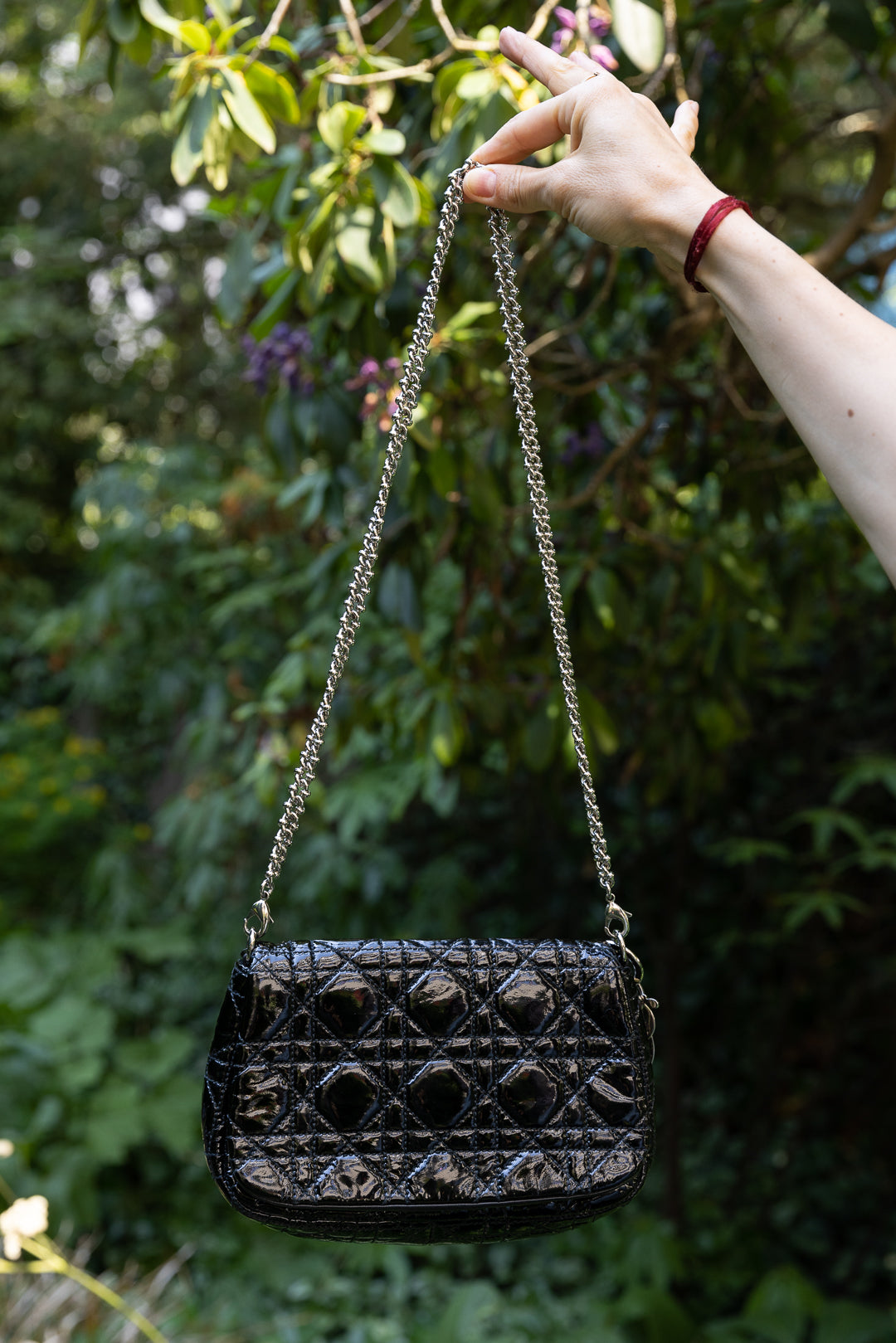Dior Chain Leather Clutch Bag