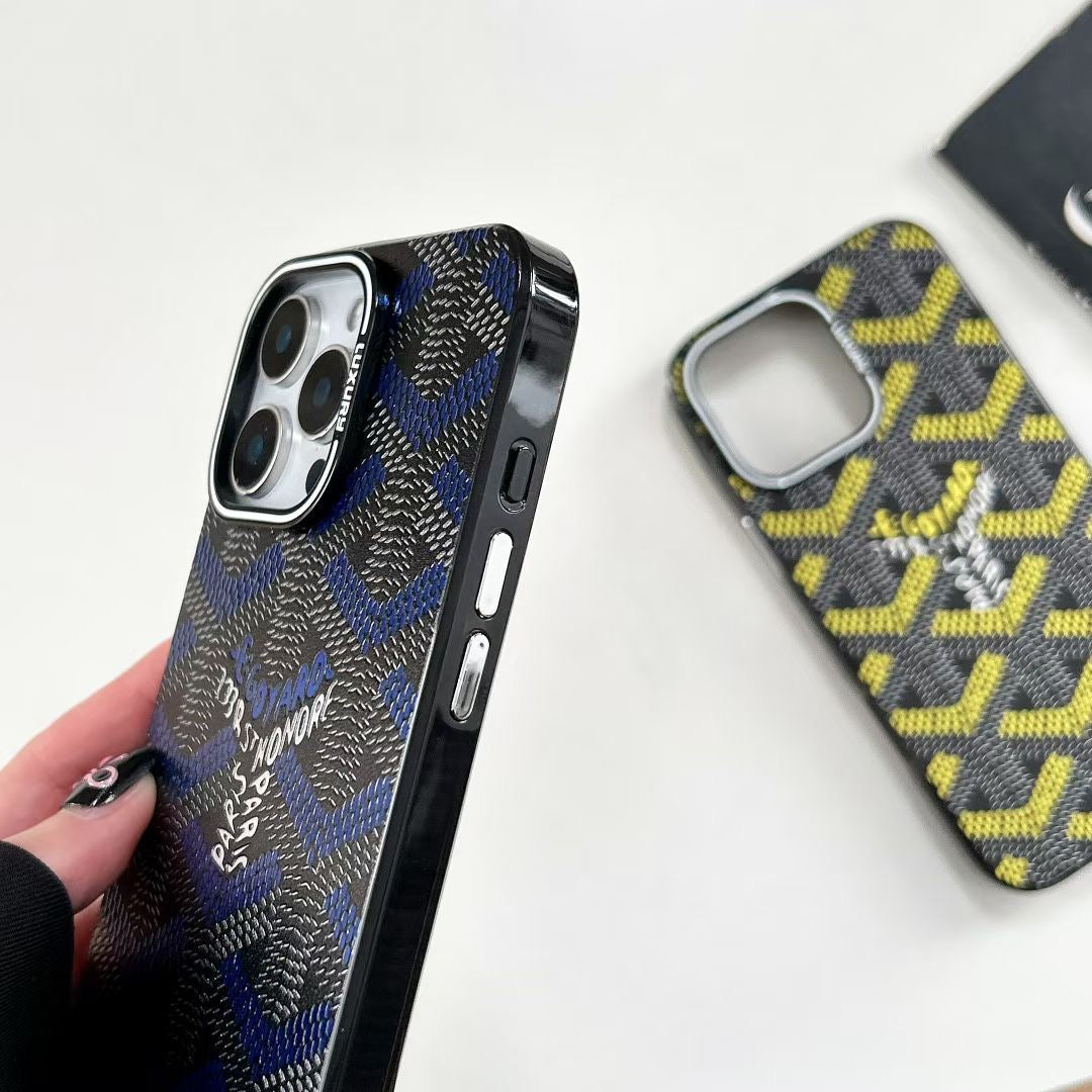 Goyard Phone Case Electroplated