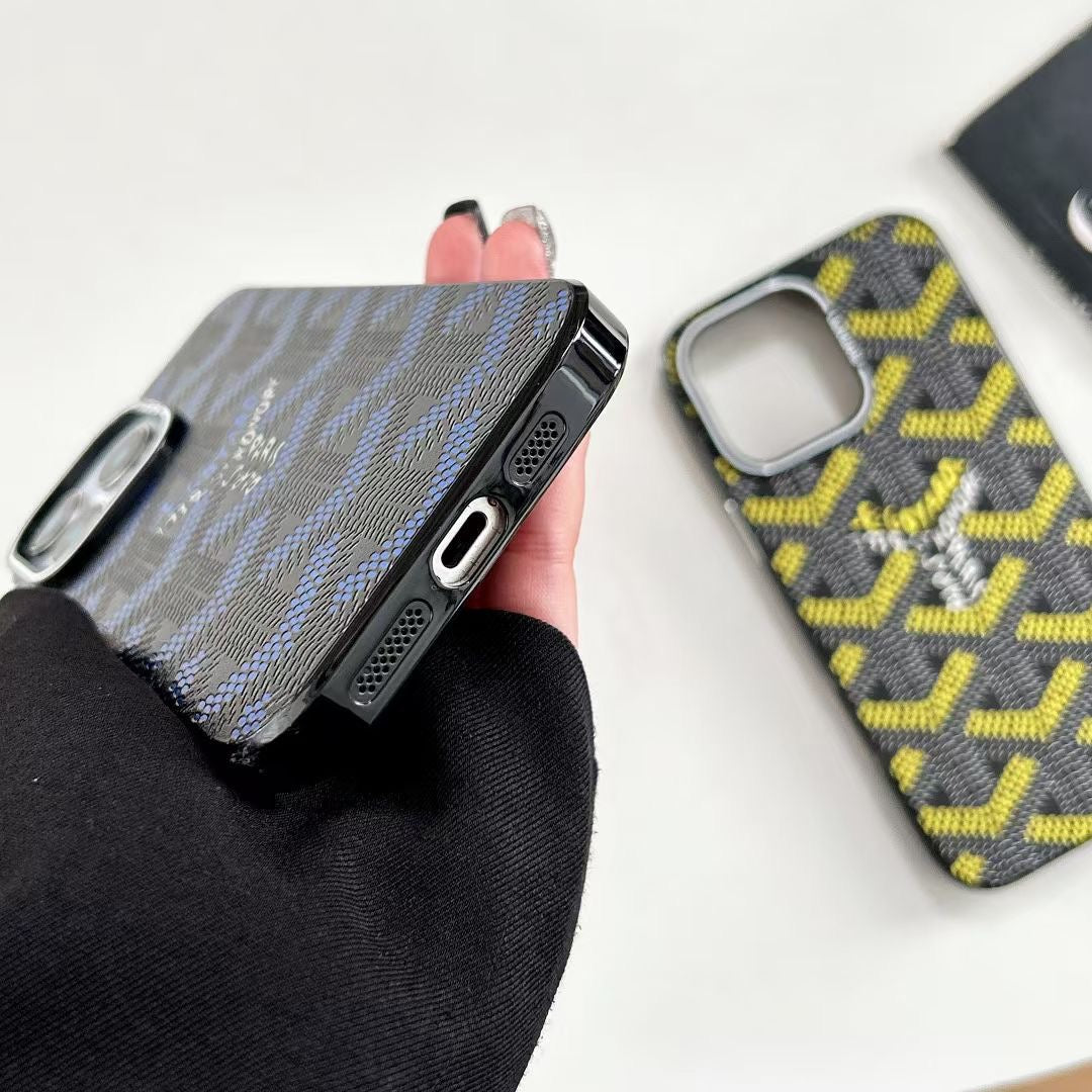 Goyard Phone Case Electroplated